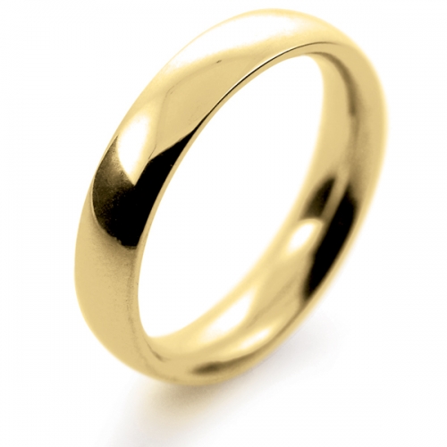 Court Very Heavy -  4mm (TCH4Y-Y) Yellow Gold Wedding Ring